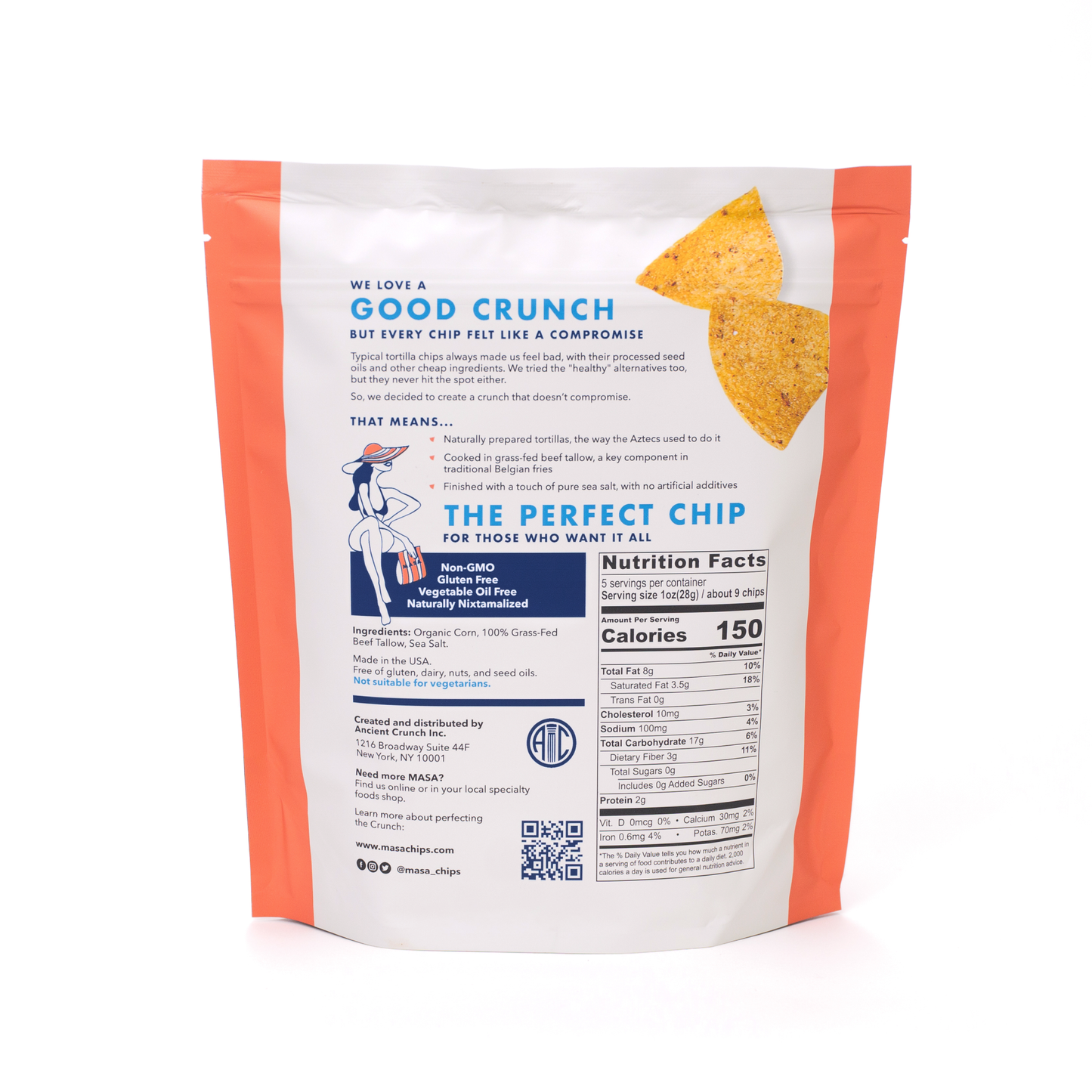 MASA Chips, Original, 5oz Bag Case